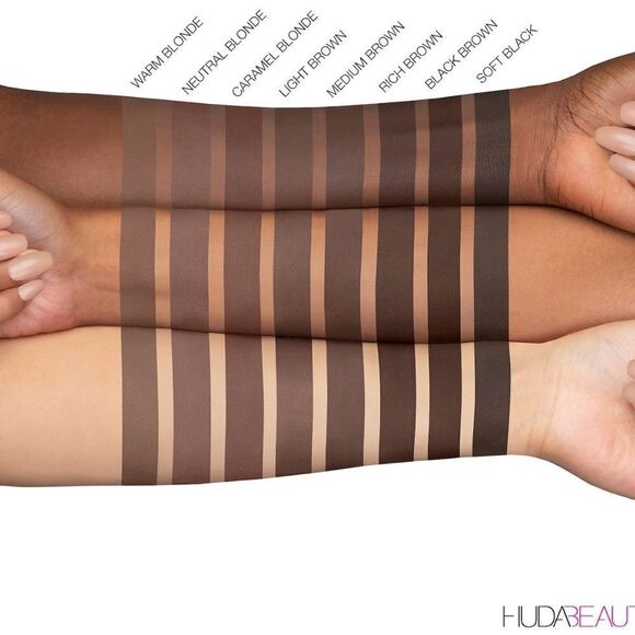 Huda Beauty #Bombbrows Full ‘N Fluffy Fiber Gel In Neutral Blonde Full Size NIB - Picture 7 of 7